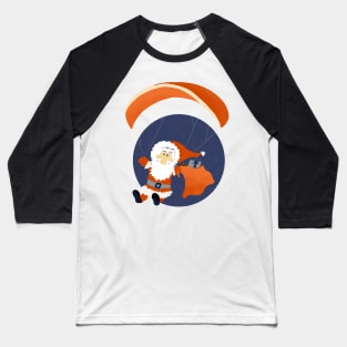 Paragliding Santa Baseball T-Shirt